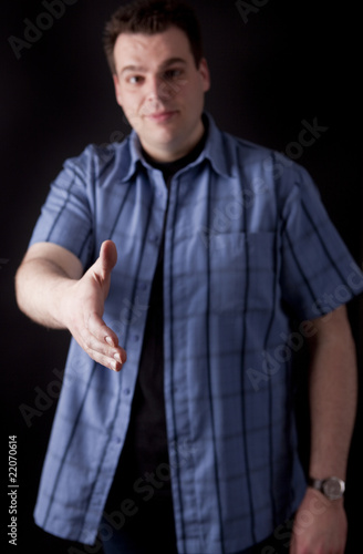 Slika na platnu handshake