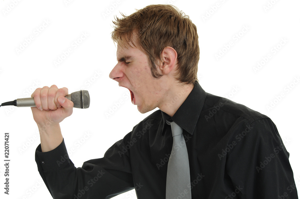 Screaming Into Microphone Screaming Into Microphone