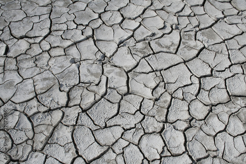 Dry salinized eroded soil - background