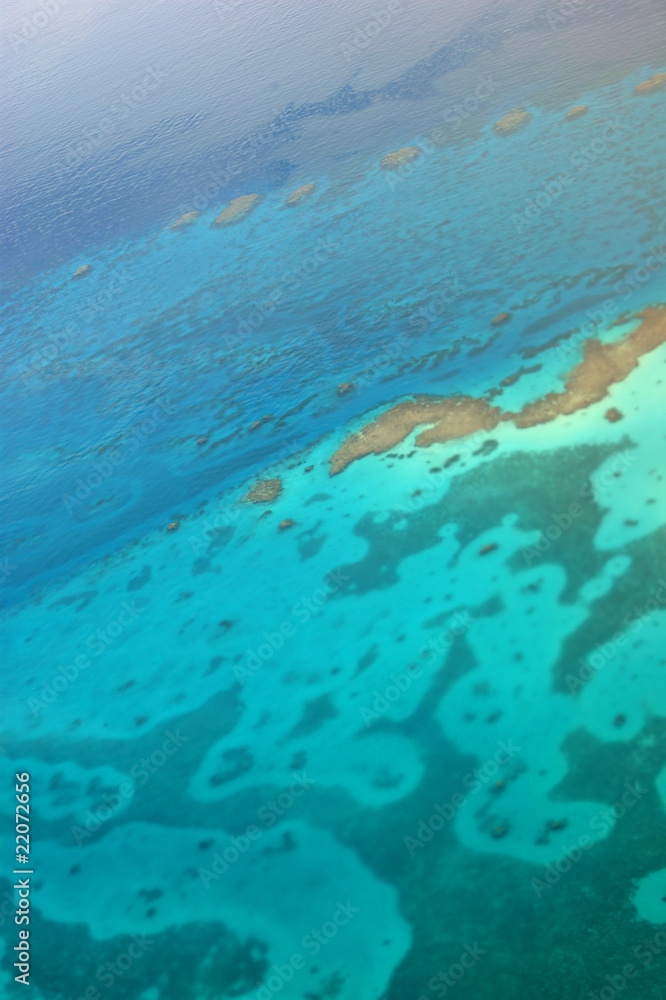 Aerial view of the Red Sea