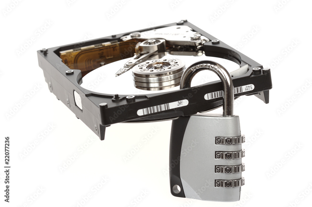 Opened hard disk Opened hard disk