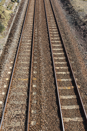 Two British railway line tracks. © Sharpshot