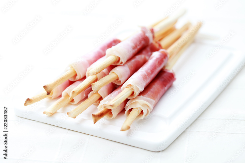 grissini with ham grissini with ham