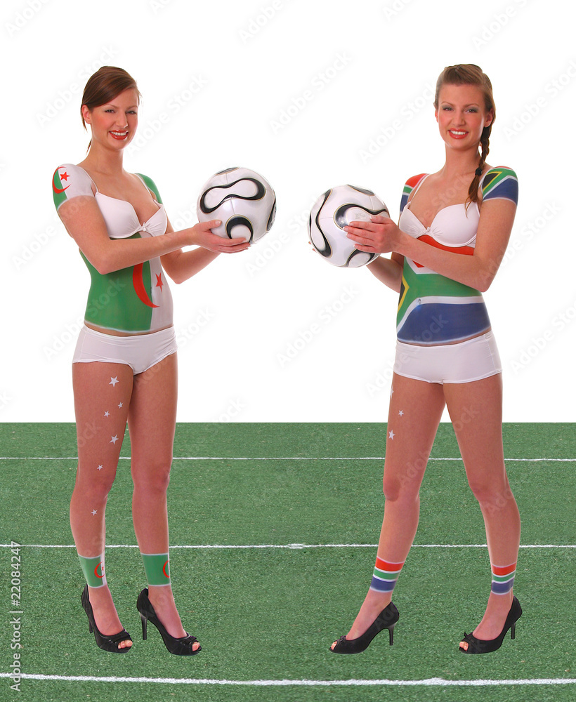 WM 2010 Spiel Algerien - Südafrika mit Rasen