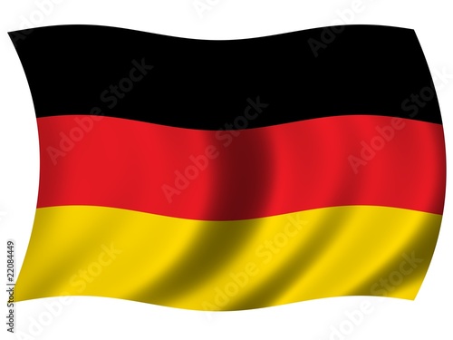 Grosse wehende Flagge Deuschland