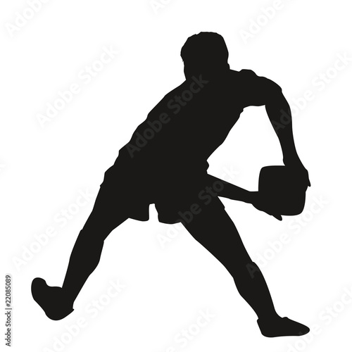 Silhouette rugbyman