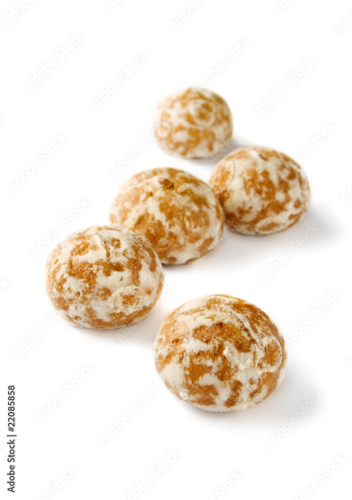 Spicecakes isolated on the white background