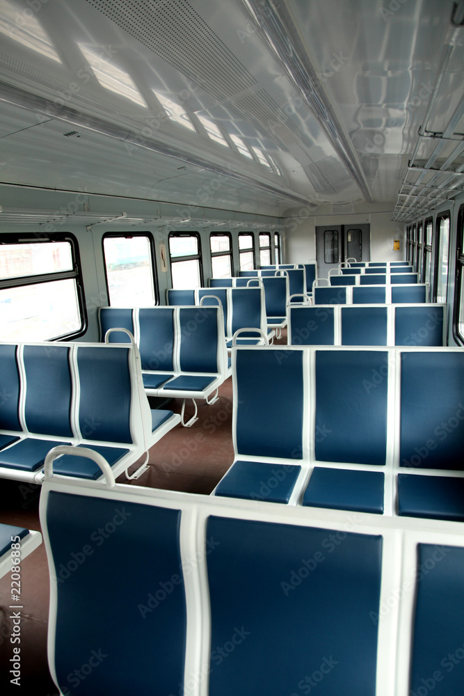 Fototapeta premium interior of a passenger train