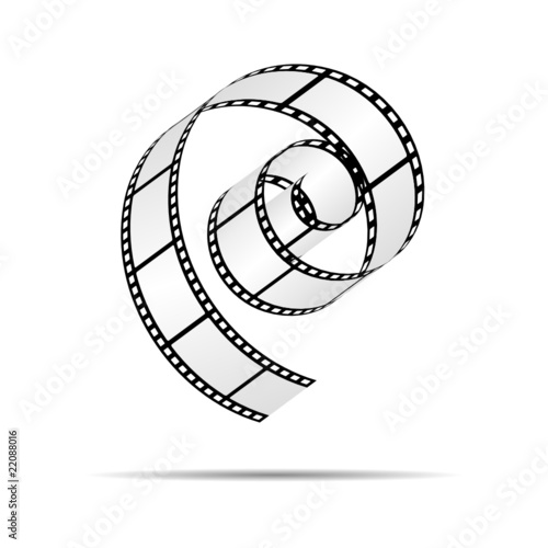 Blank film strip