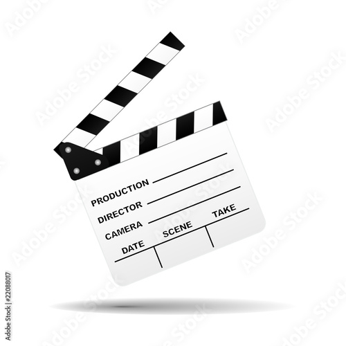Clap board blanc