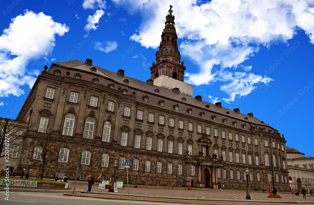 Fototapeta premium Christiansborg - Château de Christiansborg à Copenhague