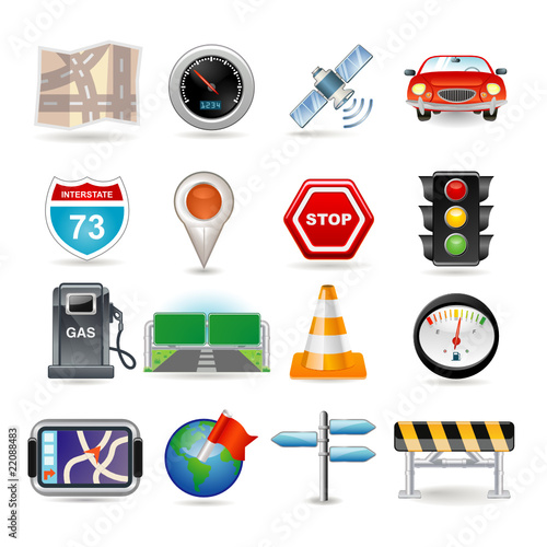 navigation icon set