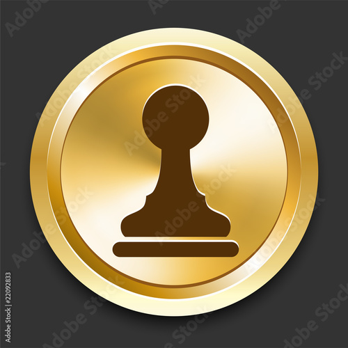 Pawn on Golden Internet Button