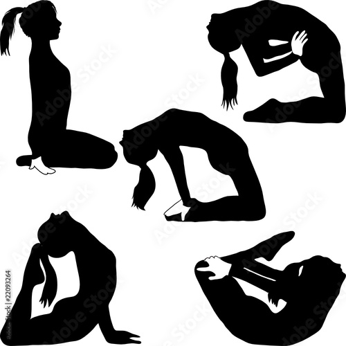 Yoga - a variety of exercises--