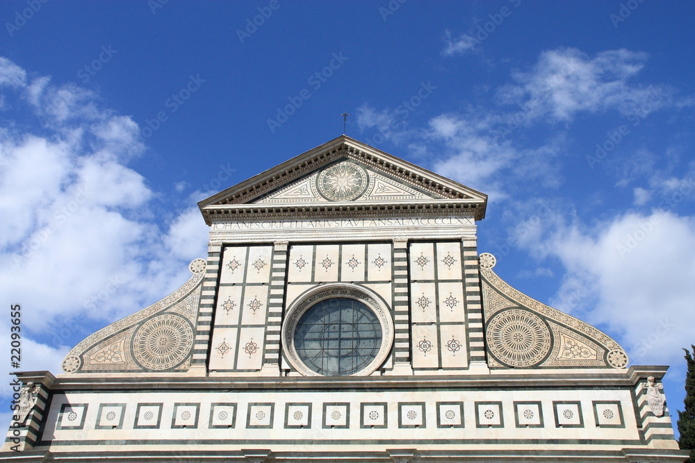 Detail of Basilica of Santa Maria Novella in Florence.