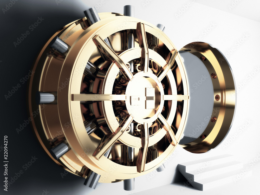 Obraz premium bank vault door 3d