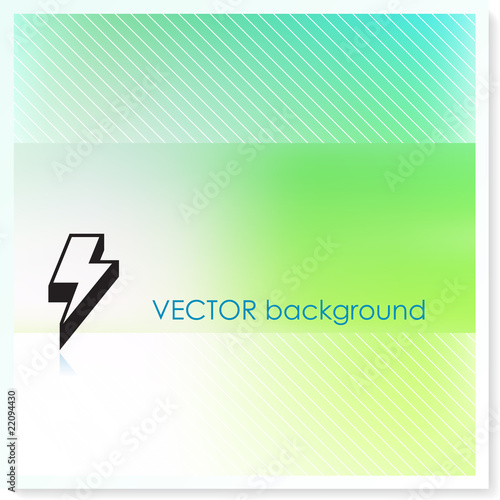 Lightening Bolt on Vector Background