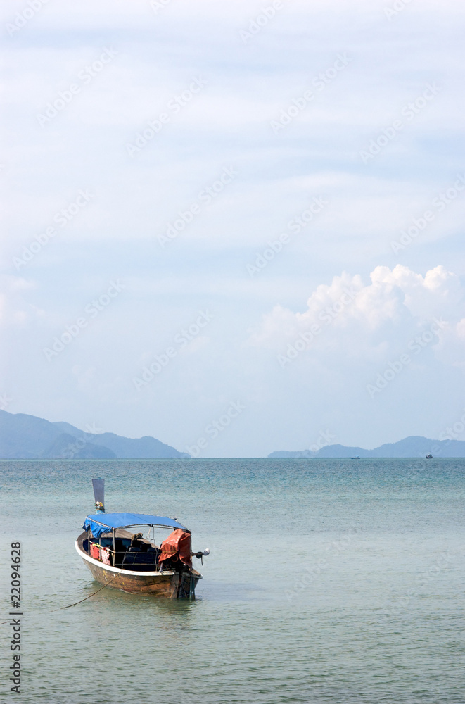 boat in a peaceful sea