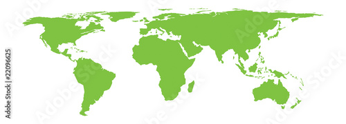 Vector world map stylization