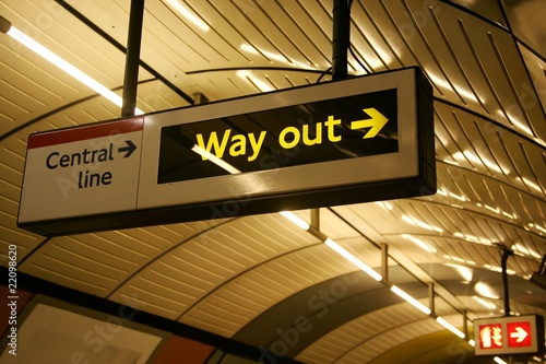 Fotografia sortie de metro londonien