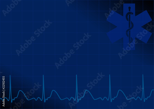 Blue medical background