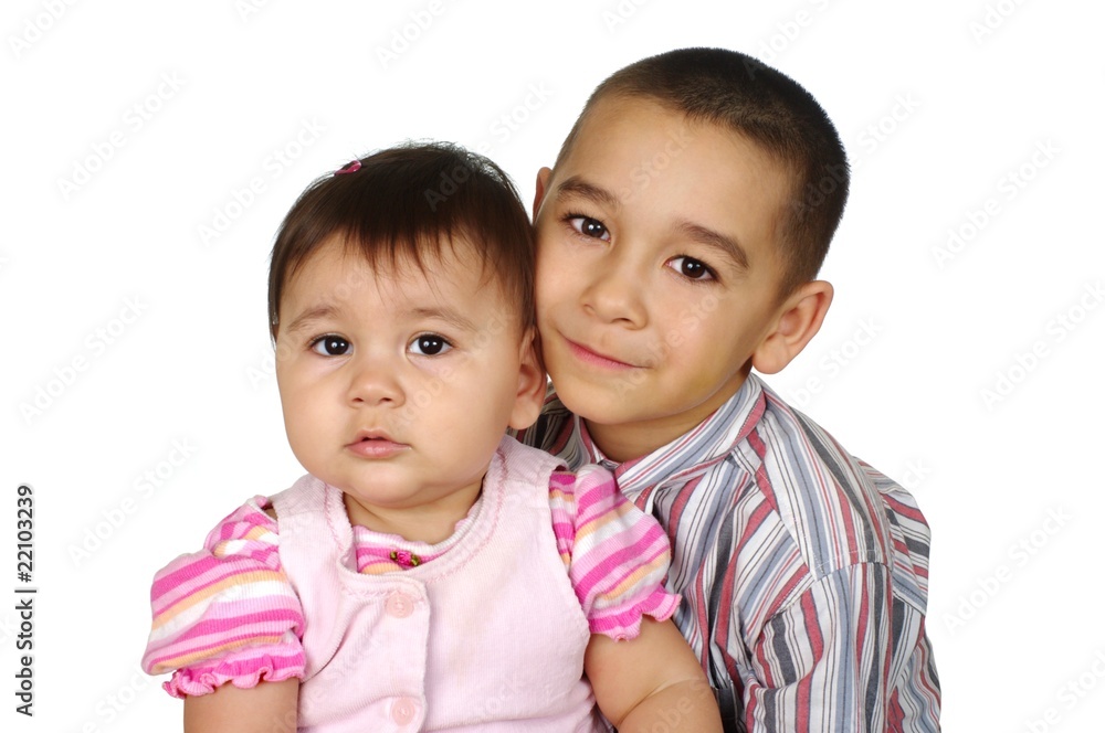 Big brother and little sister together Big brother and little sister together