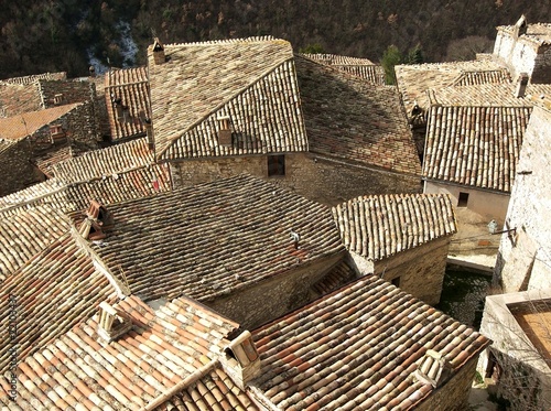 Tetti del borgo di Labro