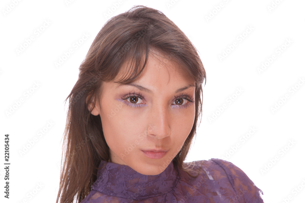 Portrait of pretty young woman