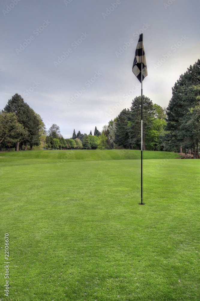 Obraz premium Golf Course Putting Green