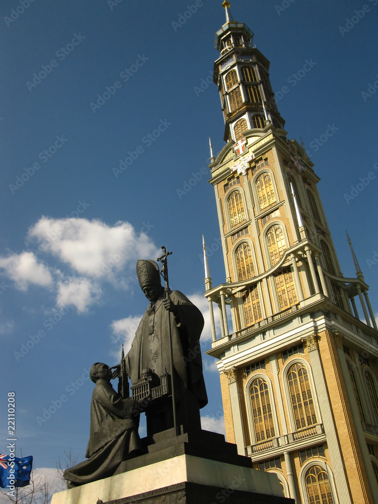 Fototapeta premium highest church tower in Poland
