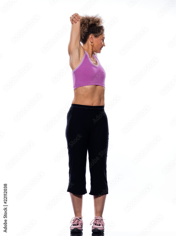Fototapeta premium woman stretching posture