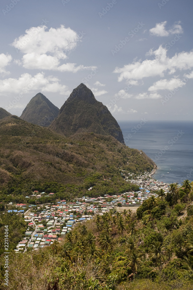 saint Lucia the Pitons and Soufrière