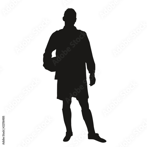 Silhouette rugbyman