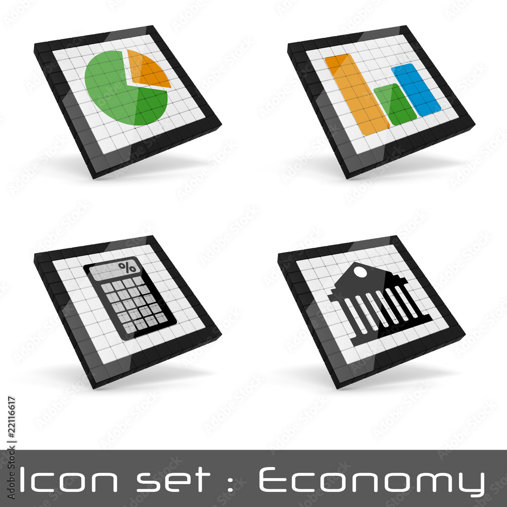 icône set bourse icône set bourse