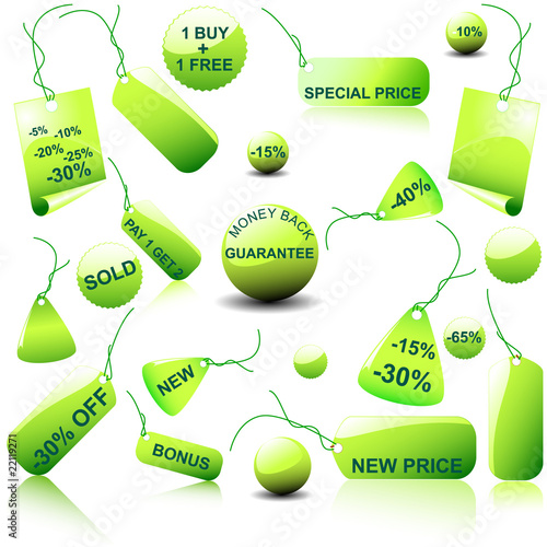 Set of vector price tags - you can use it for any sale seasons