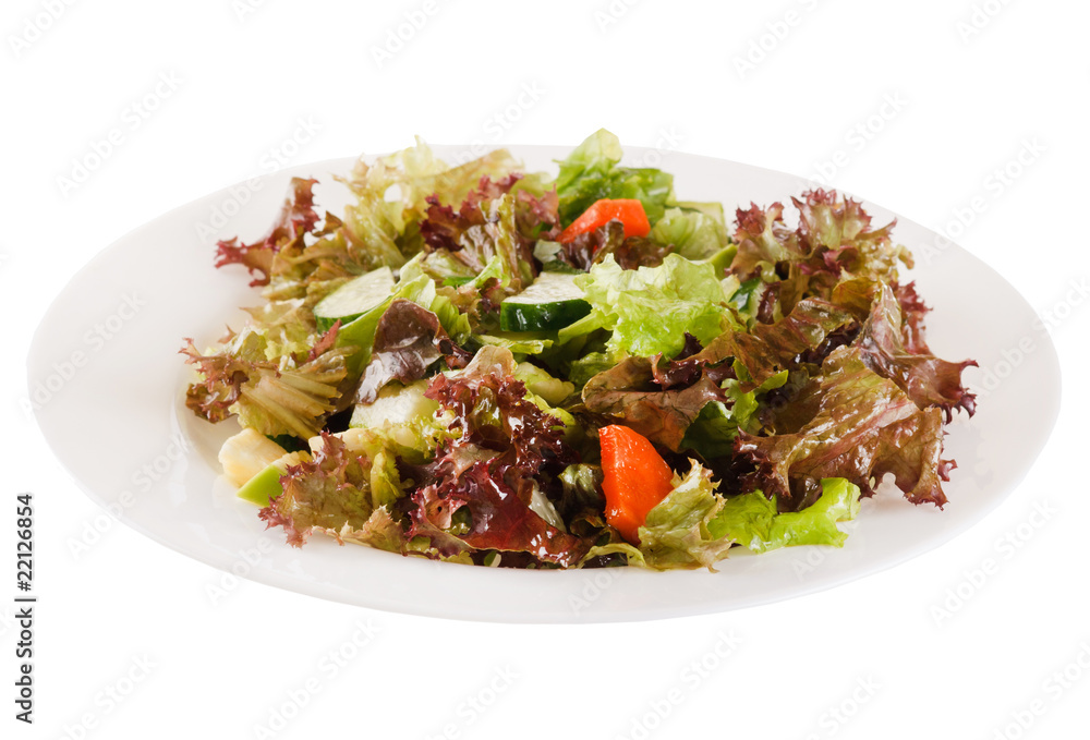 Fresh green salad. Fresh green salad.