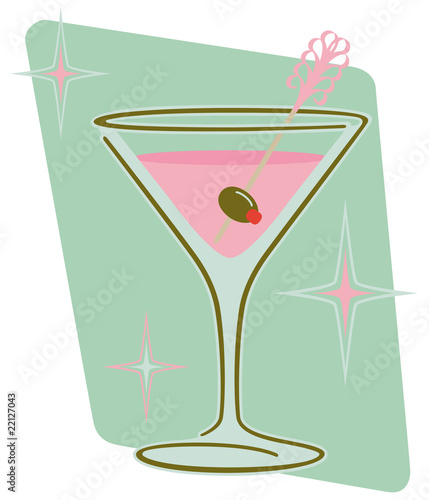 Retro Martini Glass