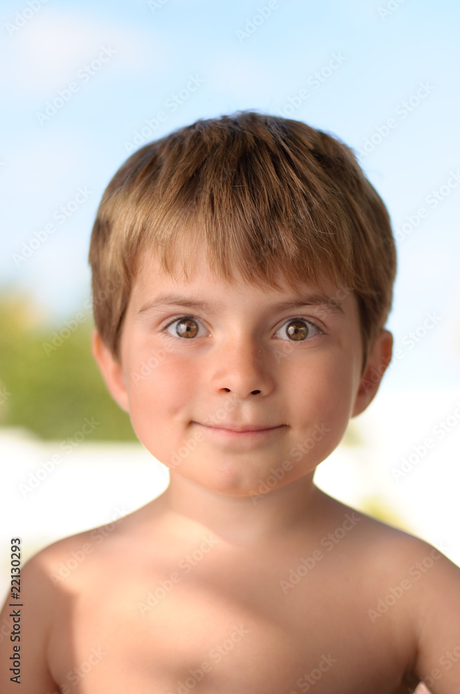 Happy 5 year old boy Happy 5 year old boy