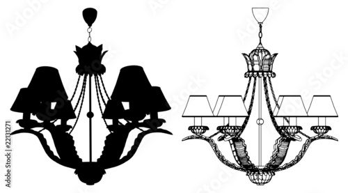 Luster Chandelier Vector 25
