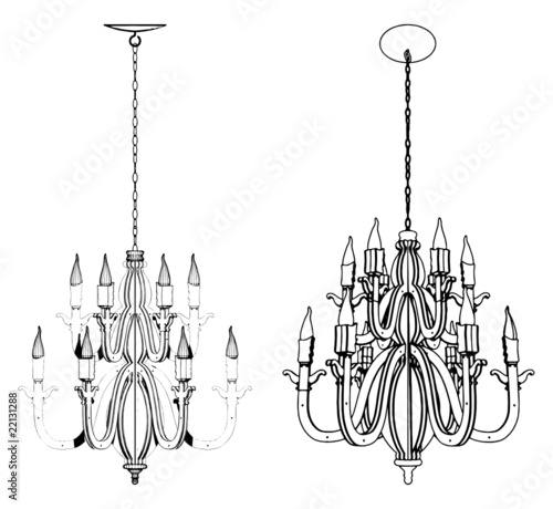 Luster Chandelier Vector 26