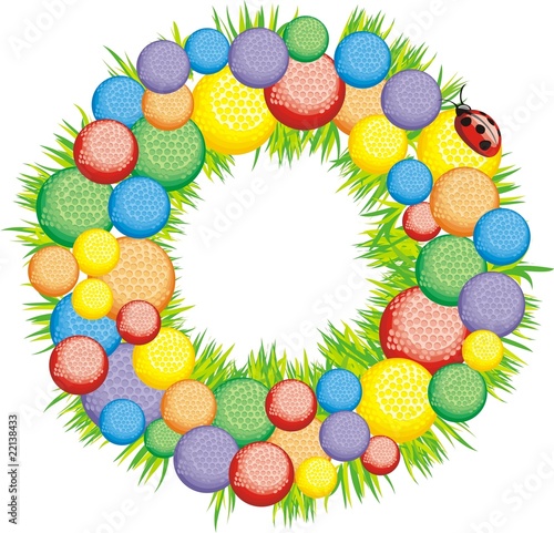 Celebratory wreath on a door-2