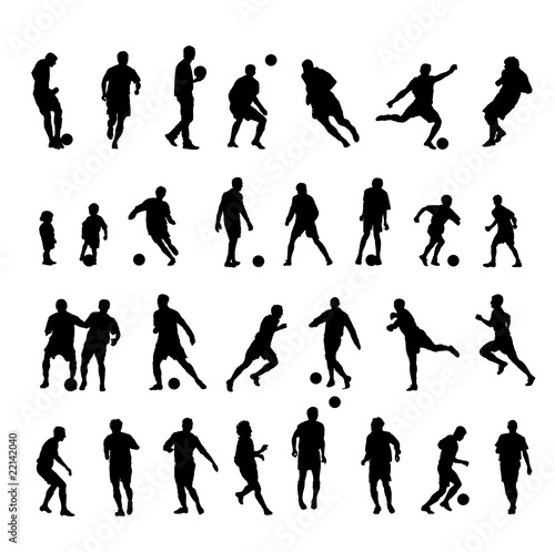 Football player silhouette 30