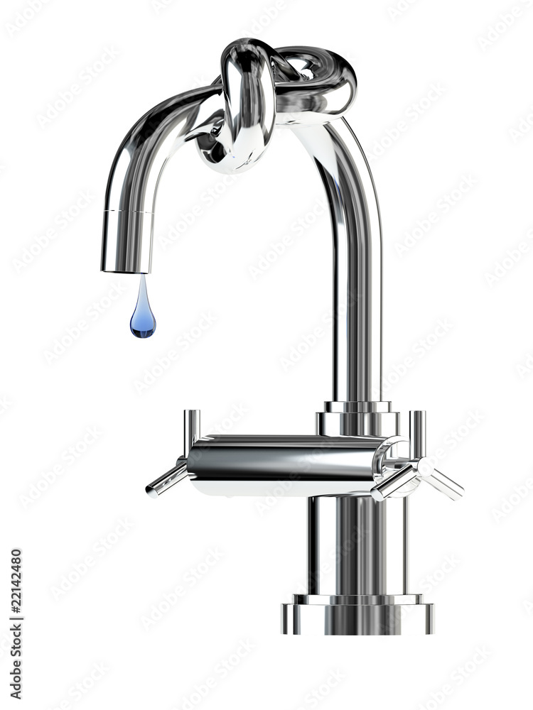 Faucet with knot