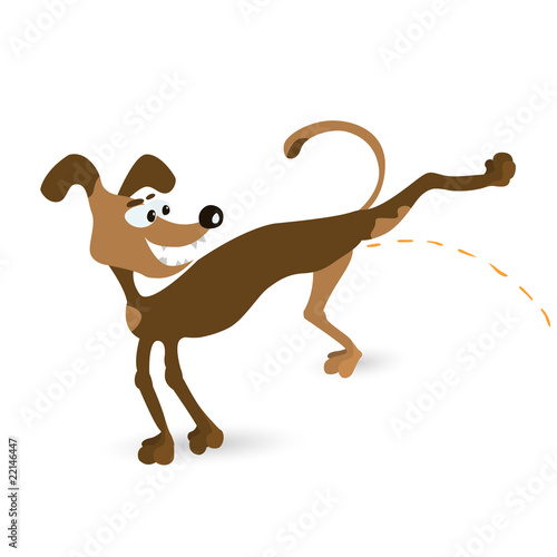pissing dog