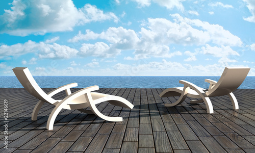Foto Relax in front of sea