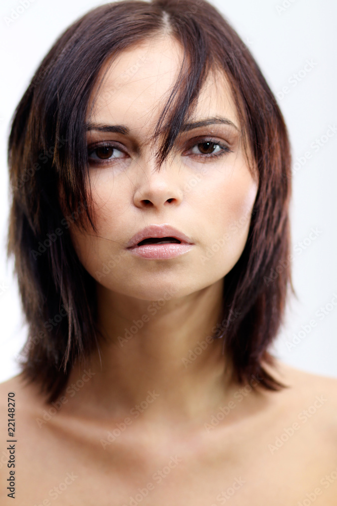 Closeup portrait of an attractive woman Closeup portrait of an attractive woman