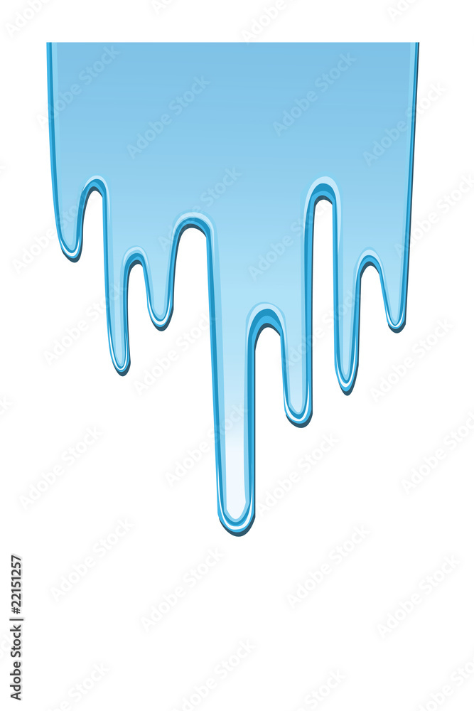 blue dripping paint background