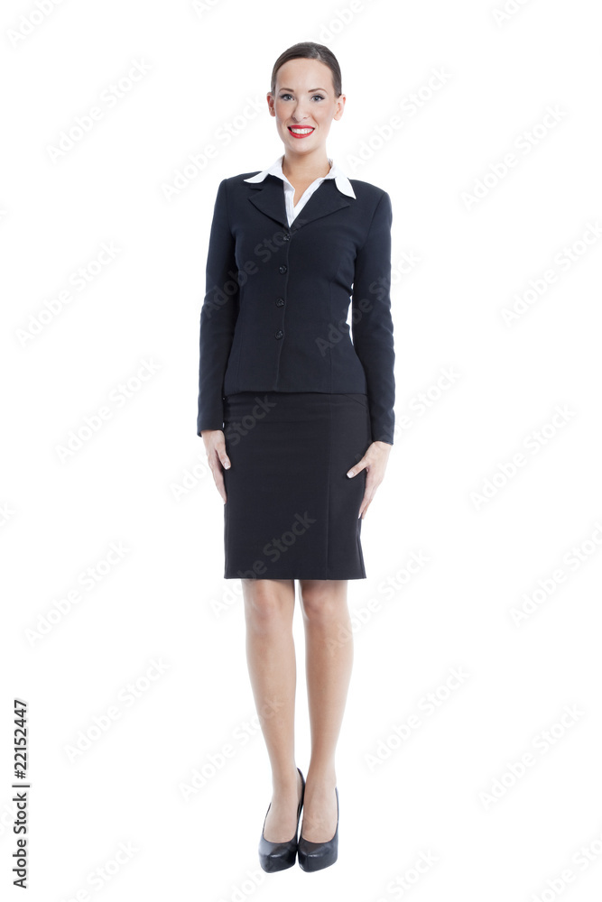 Attractive businesswoman isolated on white background Attractive businesswoman isolated on white background