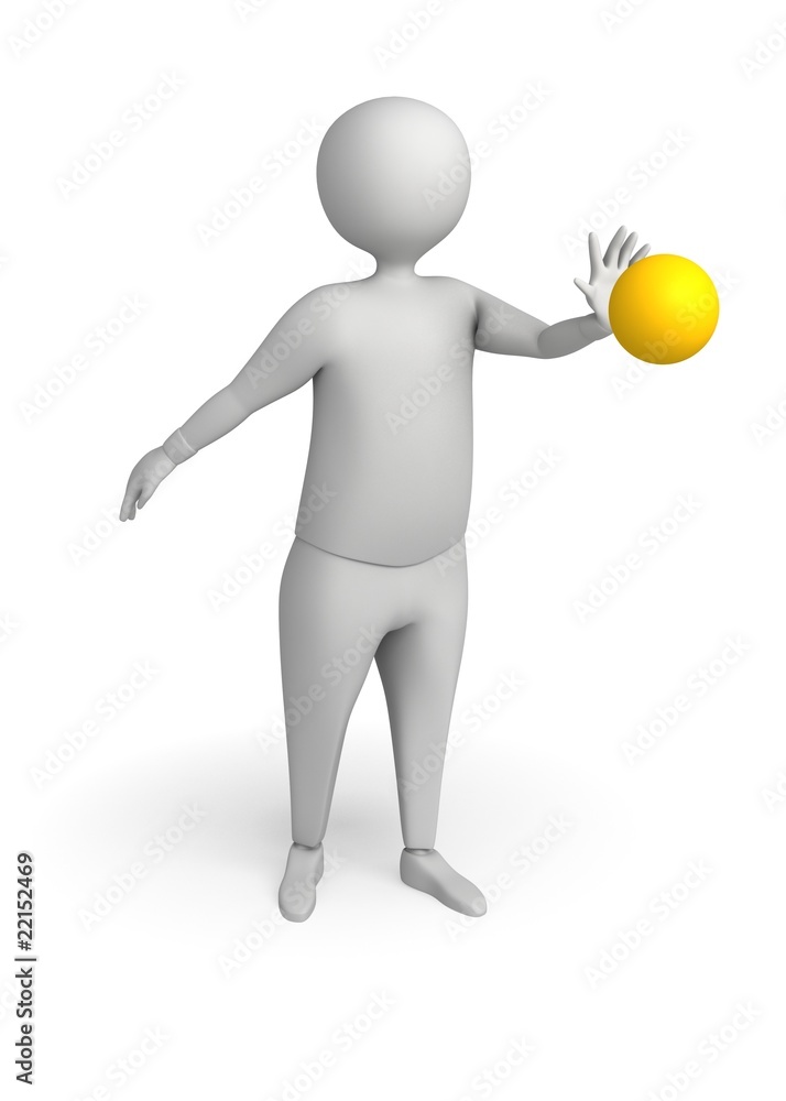 Character with Yellow ball Character with Yellow ball