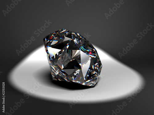 Diamond in spotlight